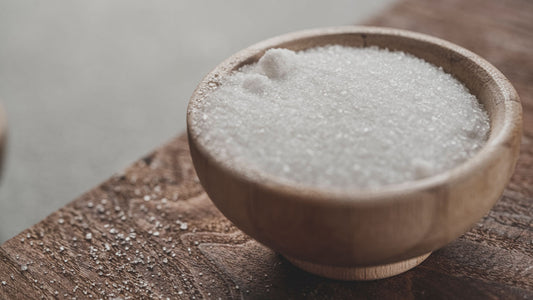Wooden bowl with salt
