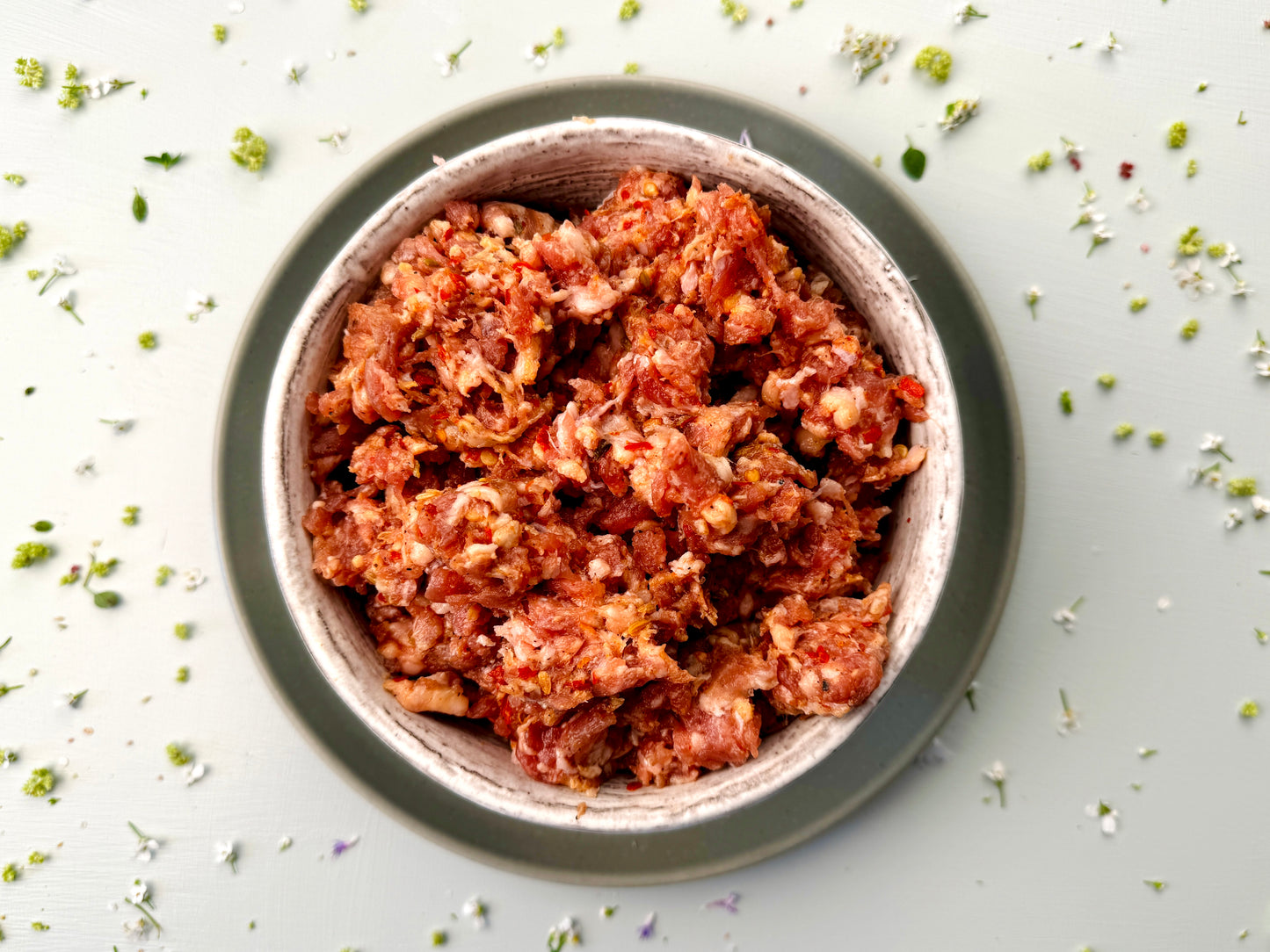 Sonny's Farm pastured heritage pork ground hot Italian sausage