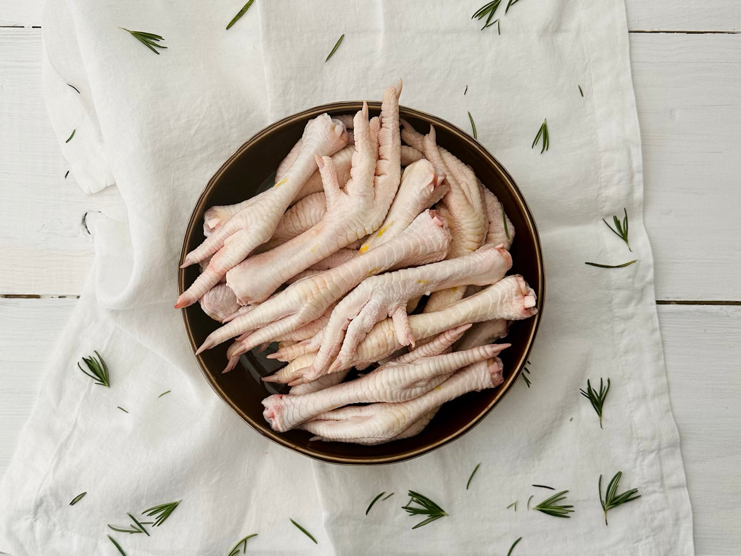 Sonny's Farm free-range pastured chicken feet for chicken broth