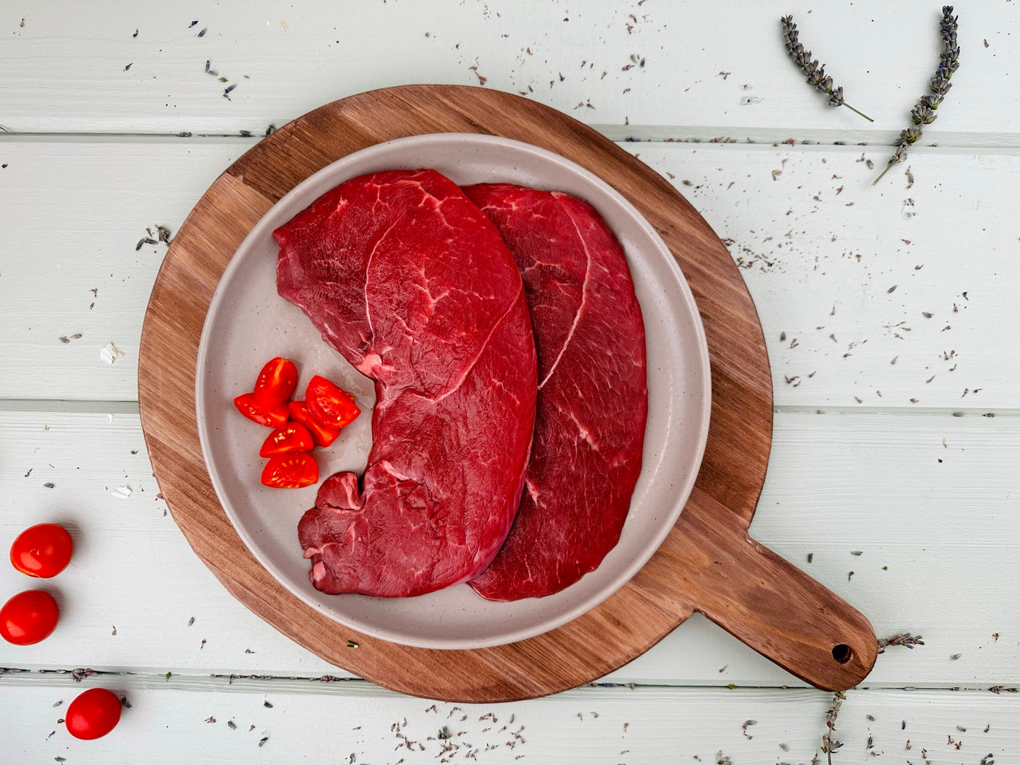 Sonny's Farm pastured grass-fed wagyu beef top sirloin steaks