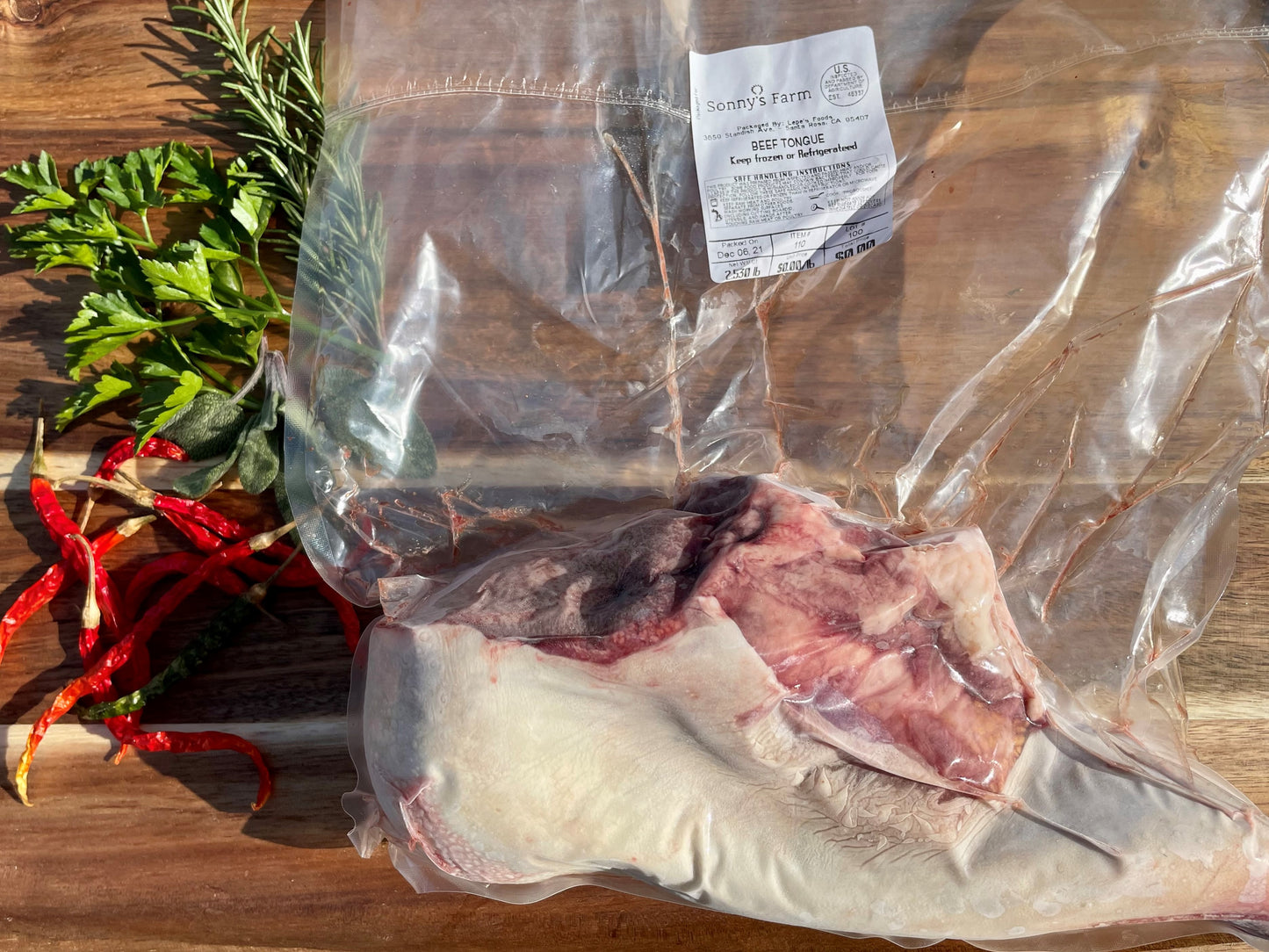 Sonny's Farm Grass-fed Wagyu Cross Beef Tongue