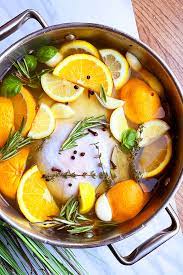 Turkey brine with lemons and oranges