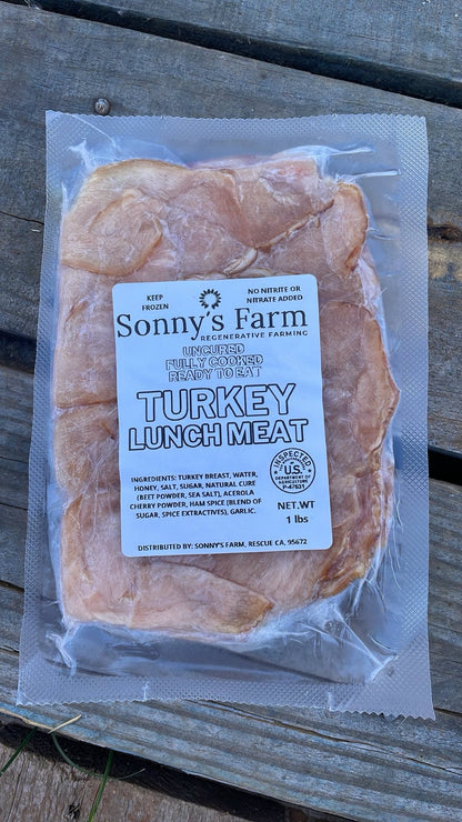 Sonny's Farm Deli-Sliced Pastured Turkey Lunch Meat
