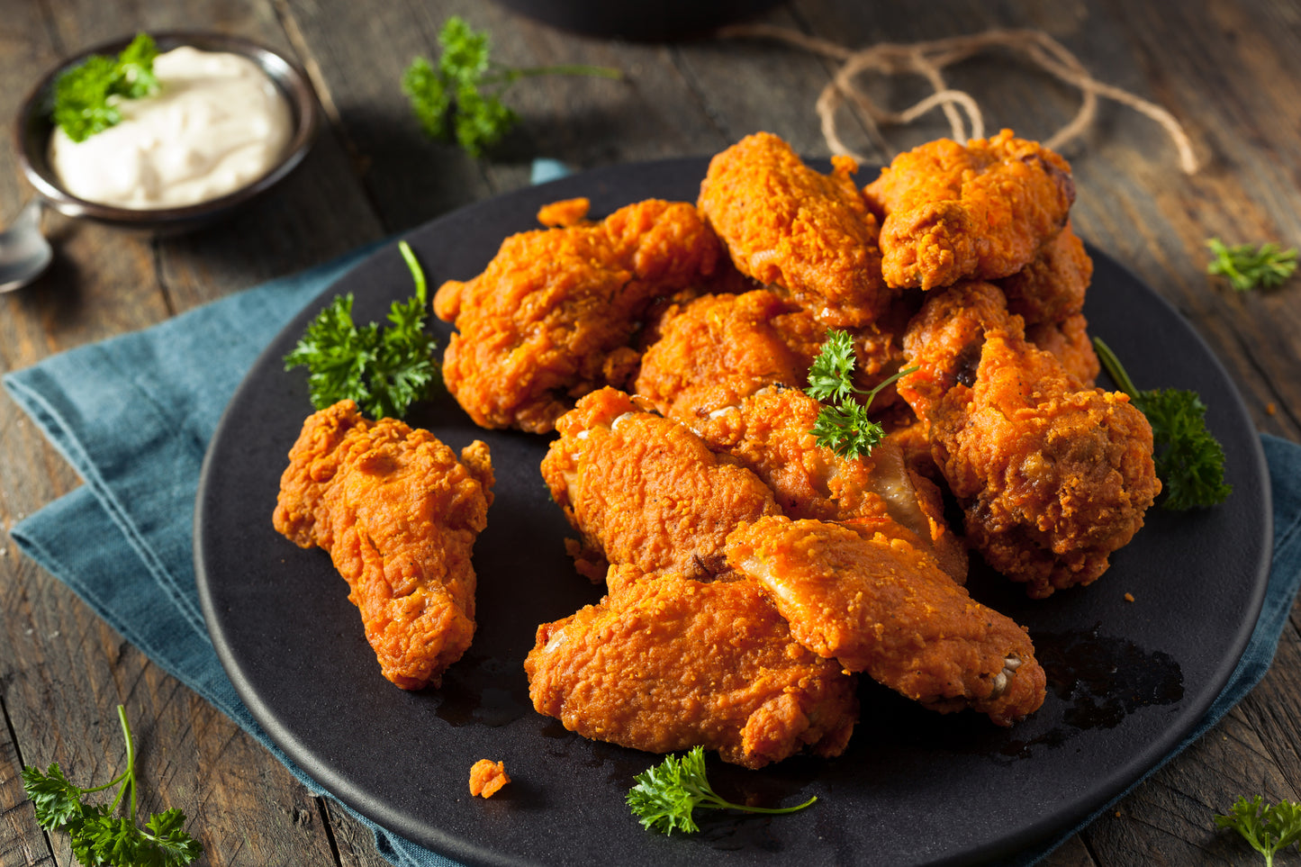 Sonny's Farm Fried Chicken box featuring pastured free-range chicken wings and drumsticks