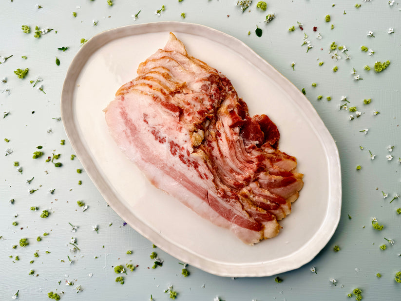 Sonny's Farm pastured heritage pork smoked jowl bacon