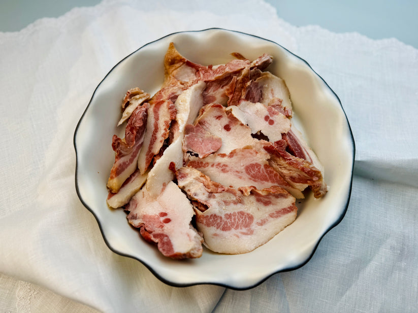 Sonny's Farm pastured heritage pork bacon ends