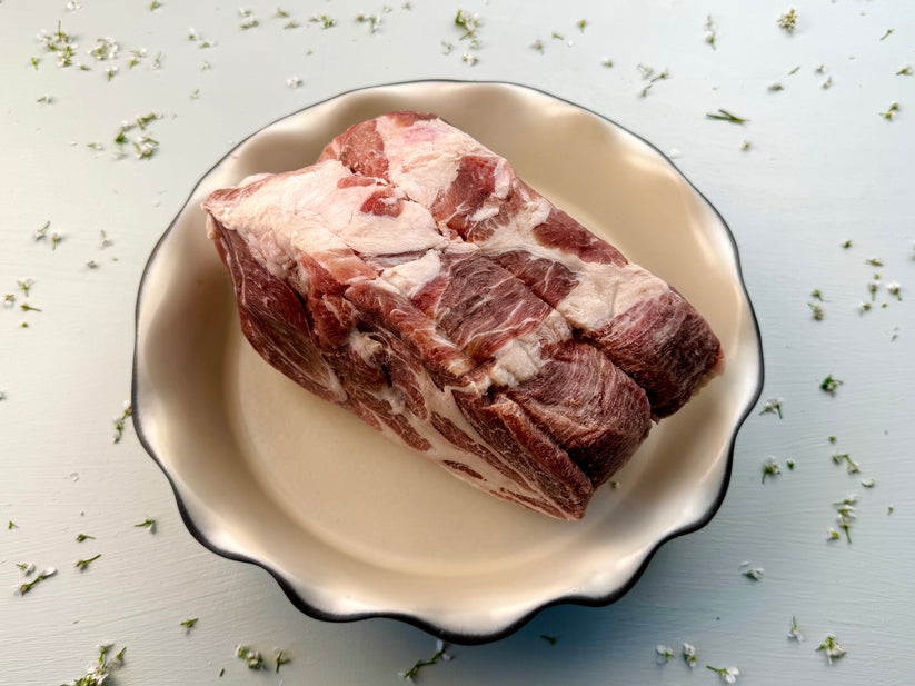 Sonny's Farm Boston butt pork shoulder roast pastured heritage pork
