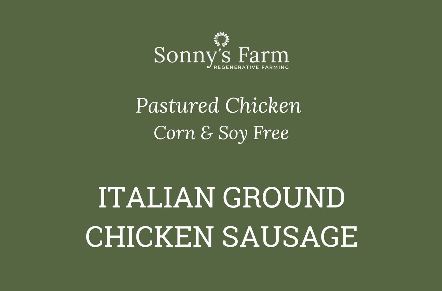 Italian Ground Chicken Sausage