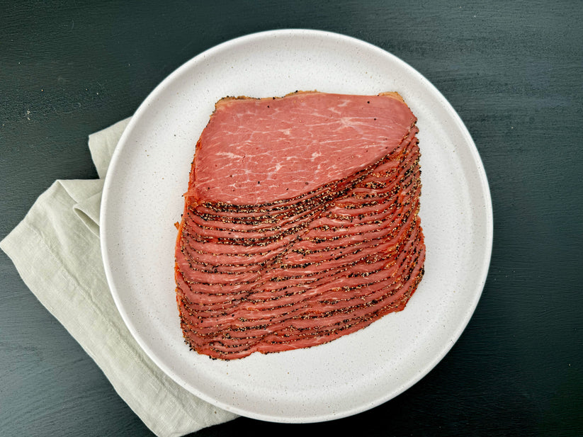 Sonny's Farm Wagyu cross pastured grass-fed beef pastrami