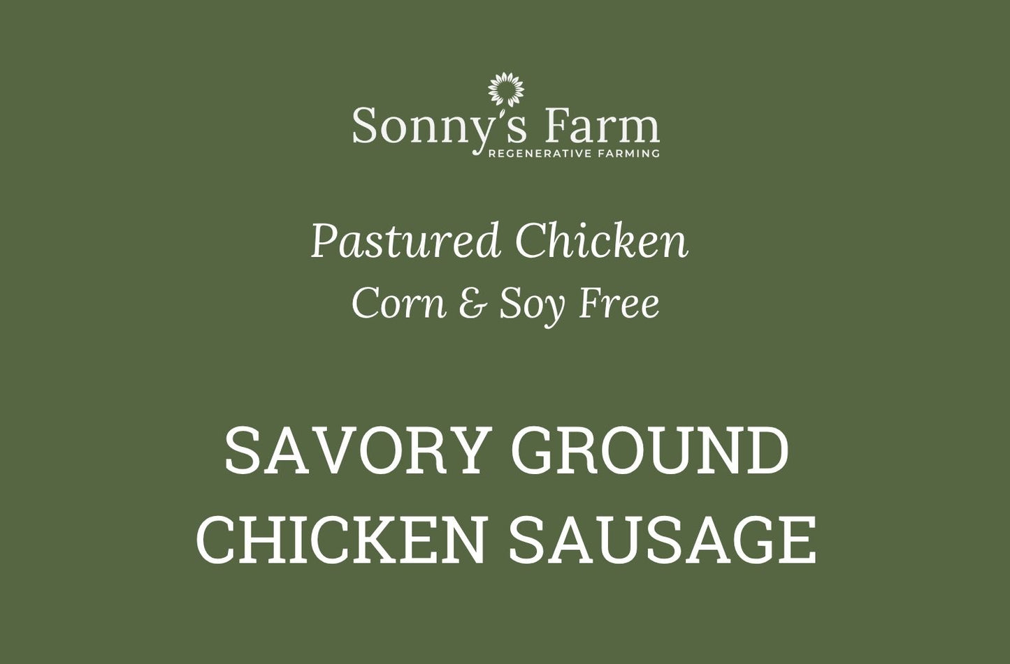 Savory Ground Chicken Sausage