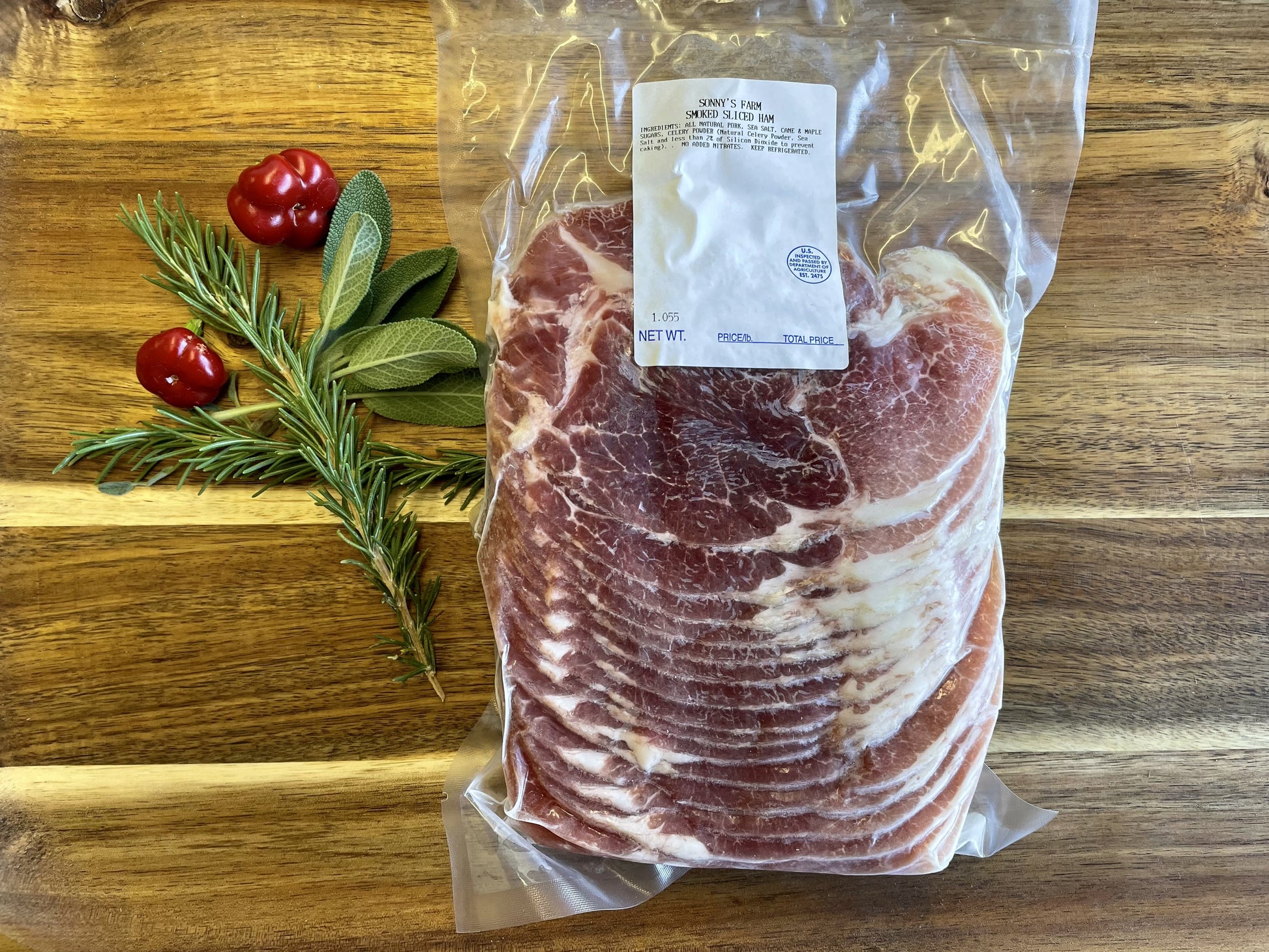 Sonny's Farm Pastured Pork Deli-Sliced Smoked Ham